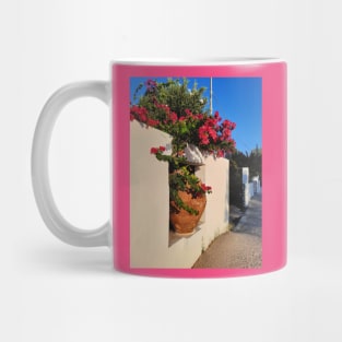 Bright Greek flowers Mug